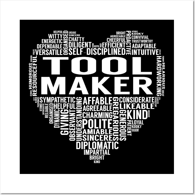 Tool Maker Heart Wall Art by LotusTee